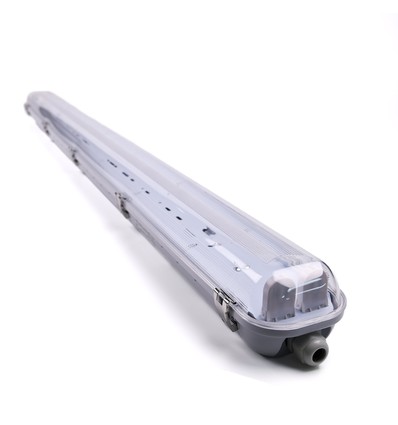 IP65 T8 LED armatuur - Voor 2x 120cm LED buizen, IP65 waterdicht, Doorverbonden