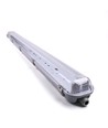 120cm Industrie armatuur - Voor 2x 120cm T8 LED buizen, IP65 waterdicht, doorbedraad
