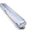 150cm Industrie armatuur - Voor 2x 150cm T8 LED buizen, IP65 waterdicht, doorgekoppeld