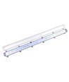 150cm Industrie armatuur - Voor 2x 150cm T8 LED buizen, IP65 waterdicht, doorgekoppeld