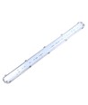 120cm Industrie armatuur - Voor 2x 120cm T8 LED buizen, IP65 waterdicht, doorbedraad