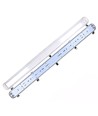 120cm Industrie armatuur - Voor 2x 120cm T8 LED buizen, IP65 waterdicht, doorbedraad