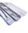 IP65 T8 LED armatuur - Voor 2x 120cm LED buizen, IP65 waterdicht, Doorverbonden