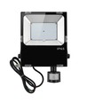 Outlet: 50W breedstraler met sensor - IP65, zwart, werklamp, PIR-sensor