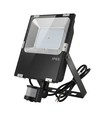 Outlet: 50W breedstraler met sensor - IP65, zwart, werklamp, PIR-sensor