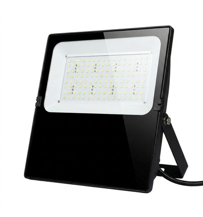 Outlet: 100W LED breedstraler - IP66, zwart, 4000K