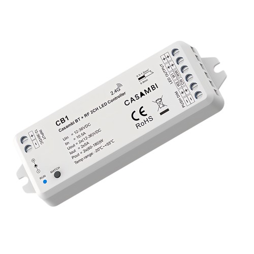 LEDlife rWave Casambi dimmer/CCT-controller - 12V (2x60W), 24V (2x120W)
