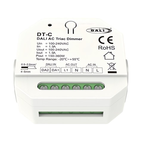 LEDlife rWave inbouwdimmer - RF, push-dim, 200W LED dimmer, voor inbouw