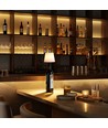 Oplaadbare RGB LED flessenlamp - Wit, incl. afstandsbediening, IP54 buiten