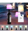Oplaadbare RGB LED flessenlamp - Wit, incl. afstandsbediening, IP54 buiten