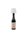 Oplaadbare RGB LED flessenlamp - Wit, incl. afstandsbediening, IP54 buiten