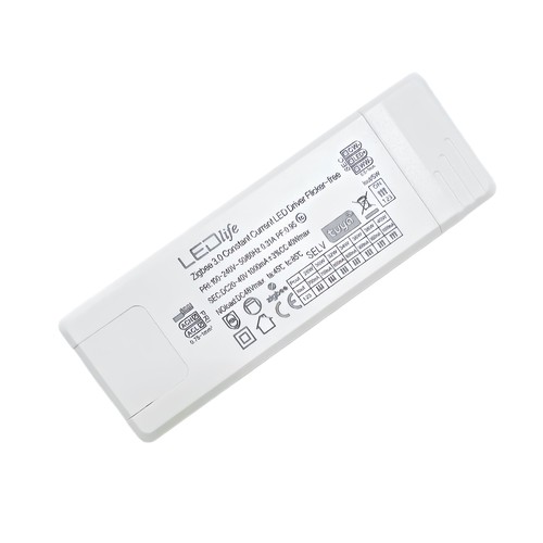 40W / 700-1000mA CCT-driver voor LED-paneel - 20-40V, Zigbee, Hue-compatibel, 5 jaar garantie, CCT-instelbaar