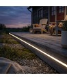 10m RGB+WW Neon Flex LED strip - 24V, 16W/m, IP65, 3000K warm wit
