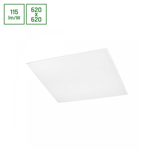 62x62 ALGINE LED-paneel, 40W - 120°, witte rand, koud wit, backlit