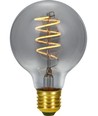 E27 4W dimbare LED filament lamp - G80, Flex Globe, 2200K, rookglas