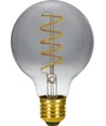 E27 4W dimbare LED filament lamp - G80, Flex Globe, 2200K, rookglas