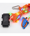 3m oranje touw met RGB licht - Met karabijnhaak, max. 80kg belasting