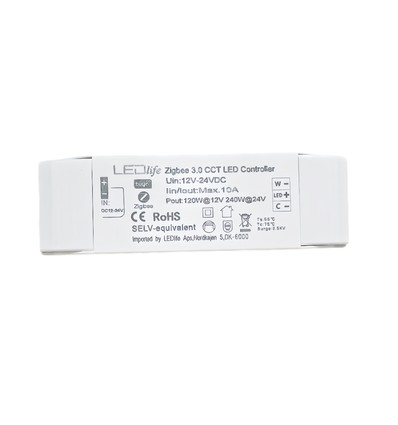 Zigbee CCT controller - Hue compatibel, 12V (120W), 24V (240W)