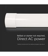 150cm 50W compleet LED armatuur - 6 jaar garantie, 120lm/W