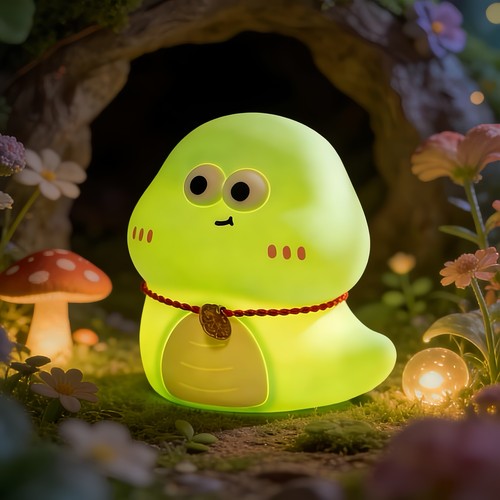 MOCHI Slang Nachtlampje - Siliconen, RGB + Warm wit