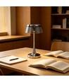 Oplaadbare LED tafellamp - Zilver, touch dimbaar, CCT, IP54