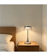 Oplaadbare LED tafellamp - Zilver, touch dimbaar, CCT, IP54