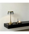 Oplaadbare LED tafellamp - Goud, touch dimbaar, CCT, IP54 binnen/buiten