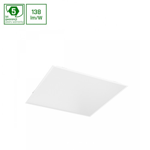 60x60 ALGINE LED-paneel, 40W - Backlit, IP44, 4000K, DALI, witte rand