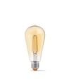 E27 6W dimbare LED filament lamp - ST64, extra warm wit, brons glas