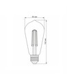 E27 6W dimbare LED filament lamp - ST64, extra warm wit, brons glas