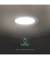 12W Ø17cm Backlit LED inbouwpaneel - 3-in-1 CCT, Cree chip, 6 jaar garantie, rond