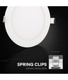 12W Ø17cm Backlit LED inbouwpaneel - 3-in-1 CCT, Cree chip, 6 jaar garantie, rond