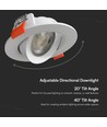 10x 7W Ø8,8cm LED inbouwspot - Zaaggat: Ø6,8 cm, Afmetingen: Ø8,8 cm, CCT - 3 lichtkleuren