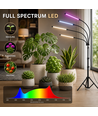 LEDlife kweeklamp met statief - 4 lampen, timer en afstandsbediening