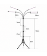 LEDlife kweeklamp met statief - 4 lampen, timer en afstandsbediening