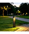 V-Tac Grijze tuinlamp, roestvrij - 110 cm, IP44 buiten, E27 fitting, zonder lichtbron