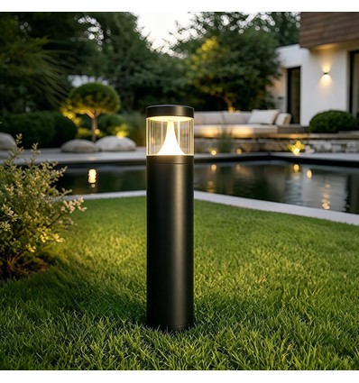 V-Tac Grijze tuinlamp, roestvrij - 110 cm, IP44 buiten, E27 fitting, zonder lichtbron