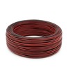 100m Kabel rood/zwart - 2x0,35mm², 12V-24V, voor LED-strip