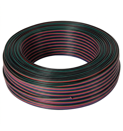 100m RGB kabel - 4x0,35mm², 12-24V, voor LED strip