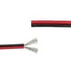 10m Kabel rood/zwart - 2x0,35mm², 12V-24V, voor LED strip