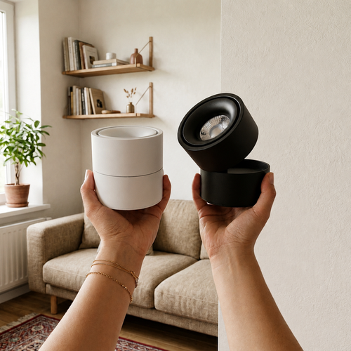 Vero 10W LED opbouwspot in wit - RA98, dimbaar, roteerbaar