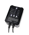 10 stuks grondspots met timer/sensor - 0,5W, rond, RVS, incl. voeding
