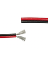 100m 1,2mm² kabel rood/zwart - 2-aderig (16AWG), 12-24V, voor LED-strip