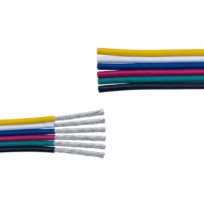 5m 1,2mm² RGBCCT kabel - 6-aderig (16AWG), 12V-24V voor LED strip
