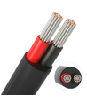 20m Kabel rood/zwart, zwart rond - 2x0,35mm², 12V-24V, voor LED strip