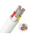 20m CCT kabel, wit rond - 3x0,35mm², 12V-24V voor LED strip