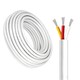 100m CCT-kabel, wit rond - 3x0,35mm², 12V-24V voor LED-strip