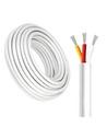 100m CCT-kabel, wit rond - 3x0,35mm², 12V-24V voor LED-strip