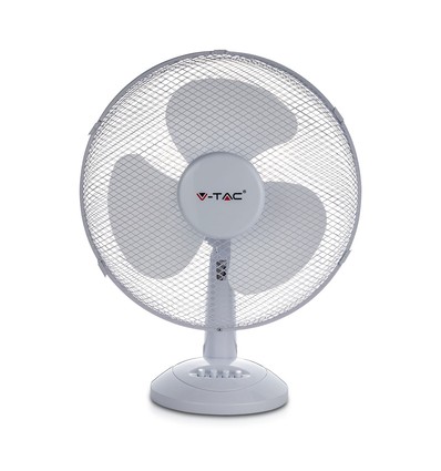 V-Tac 40W tafelventilator - Ø30cm, 3 snelheden, 3 bladen