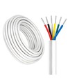 100m RGB+CCT kabel, wit rond - 6x0,35mm², 12V-24V voor LED strip
